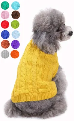 おしゃれでシンプルな暖かい犬用セーター ペット用品