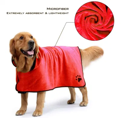 吸収性バスローブ暖かいグルーミング速乾性ペット猫タオル卸売犬製品